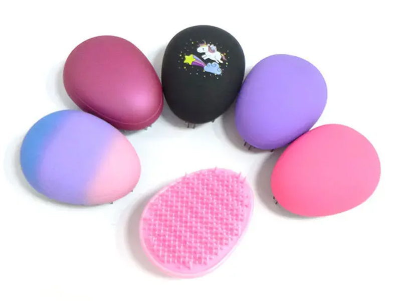 Egg Antistatická masáž Tangle Detangle Sprchový masážny hrebeň