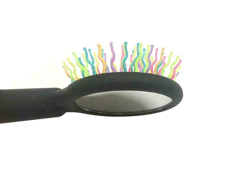 Dámska kefa na vlasy Rainbow Black Ball Tip Soft Touch rozčesávajúca vankúšik