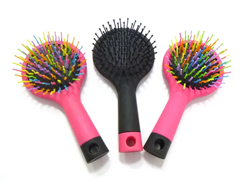 Dámska kefa na vlasy Rainbow Black Ball Tip Soft Touch rozčesávajúca vankúšik
