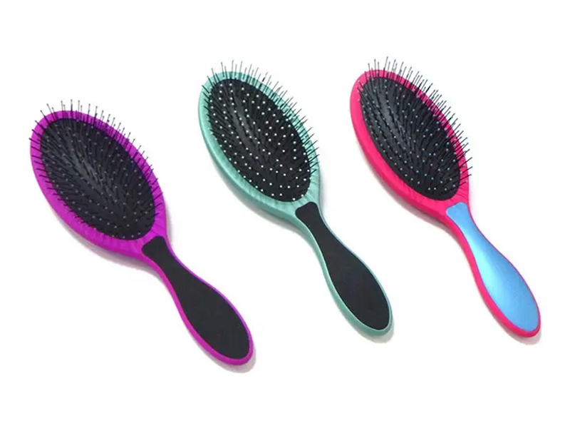 360 Tangle Multi Color Oval Black Wave kefa na vlasy Denman