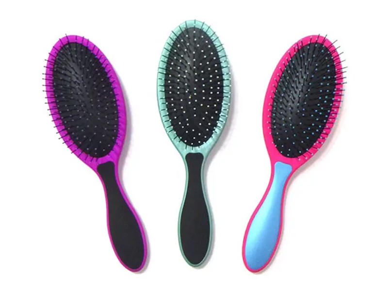 360 Tangle Multi Color Oval Black Wave kefa na vlasy Denman