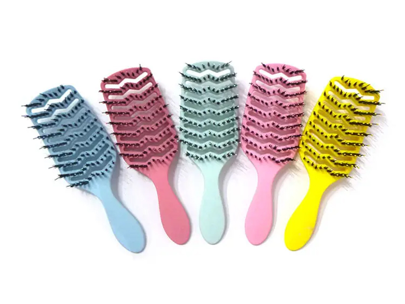 Curved Vent Paddle Hair Extension Brush